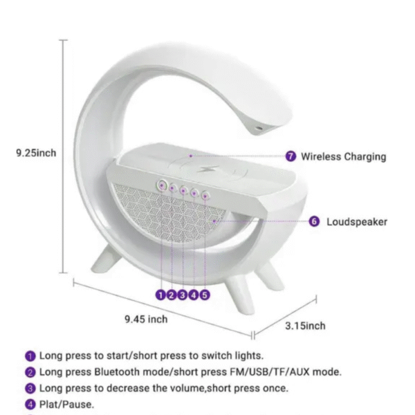 Google Shape Loud Speaker With LED Light - Image 4
