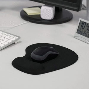 Ergonomic Mouse Pad with Wrist Support | Non-Slip | Soft Cushion | Black color mouse pad