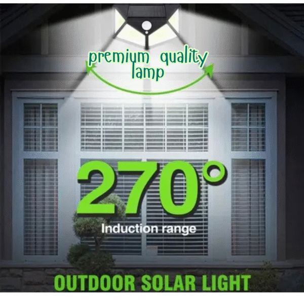 LED Bright Outdoor Sun-Powered Lights with Motion Sensor Solar Powered Wireless Waterproof Night Spotlight for Outdoor/Garden Wall - Image 2