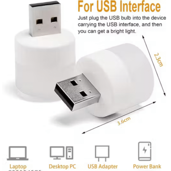 Craft Mini USB Bulb for Easy Lighting | Mini Portable USB LED Book Light | Multi Functional Mini USB Night Light Bulb - Image 5