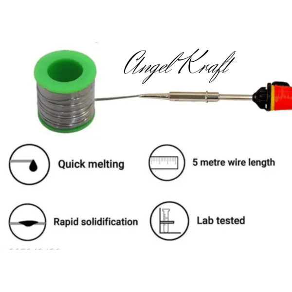 25 Watt SolderingIron | Paste | Meter Wire | 3 In 1 Kit - Image 3