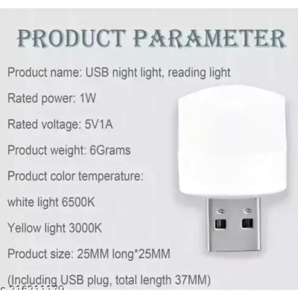Mini USB Light | LED Lights | Pack of 5 - Image 2