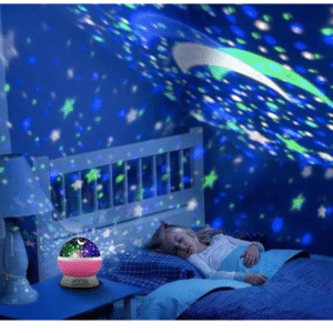 Star Master Rotating 360 Degree Moon Night Light Lamp Projector With Colors And Usb Cable,Lamp For Kids Room Night Bulb pack of 1