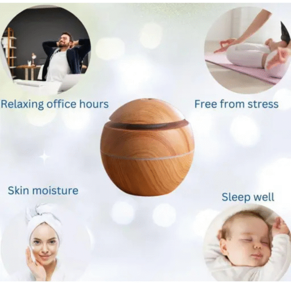 Wood Grain Ultrasonic Aromas Humidifier - Image 4