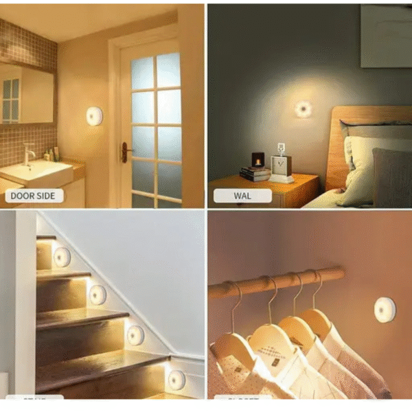 Motion Sensor Light for Home with USB Charging Wireless Self Adhesive LED Body Induction Lamp Sensor Light for Wardrobe Lights Sensor Night Light for Cupboard Stair - Image 2