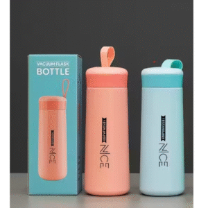 TOP PRODUCT - Nice Glass Water Bottle Set – Pack of 2 , 400ml Leak-Proof, BPA-Free, Stylish & Insulated Hot and Cold Bottles for School, Gym, Office, Home & Travel Use