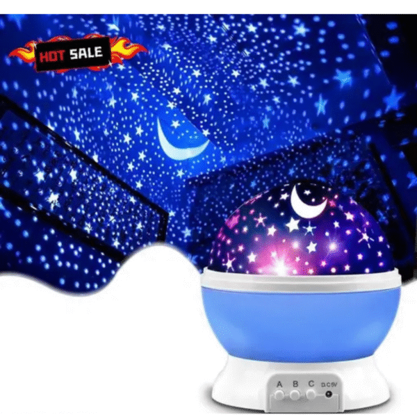 Star Master Rotating 360 Degree Moon Night Light Lamp Projector With Colors And Usb Cable,Lamp For Kids Room Night Bulb pack of 1 - Image 4