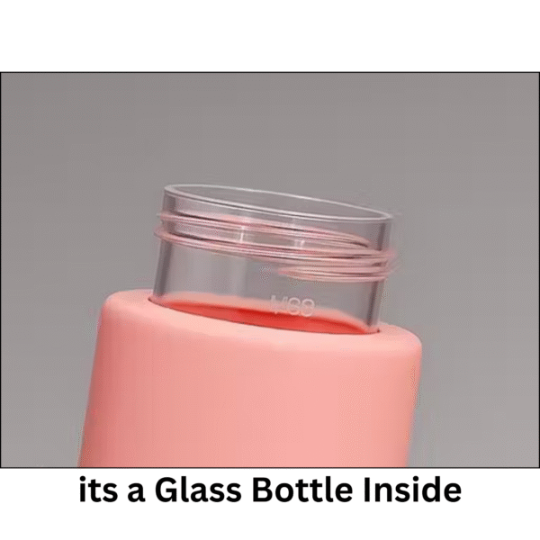 TOP PRODUCT - Nice Glass Water Bottle Set – Pack of 2 , 400ml Leak-Proof, BPA-Free, Stylish & Insulated Hot and Cold Bottles for School, Gym, Office, Home & Travel Use - Image 5