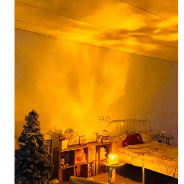 16 in 1 Dynamic Ocean Wave Projector Night Light with Remote - 3D Water Wave Effect USB Powered Table Lamp - Romantic LED Light Projection Lamps, Crystal Table Lamp for Home Decor - Image 2