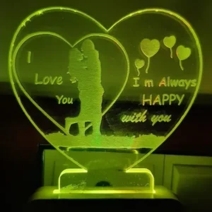 3D LED Portable small Home Décor Multi Colour Changing Night Lamp 7 colour LED plug and play night light Night Lamp